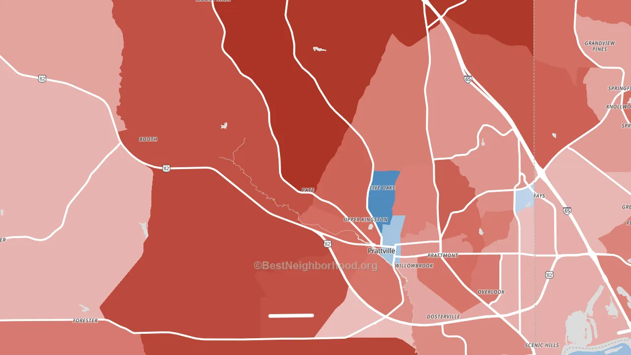 36067, AL block-group political-lean map