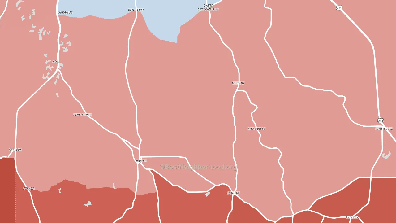 36069, AL block-group political-lean map