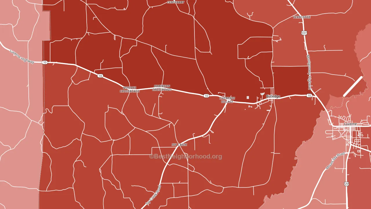 36071, AL block-group political-lean map