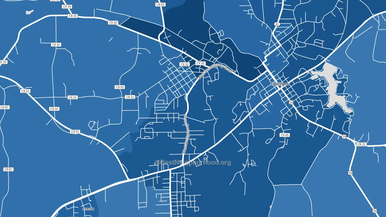 36088, AL block-group political-lean map