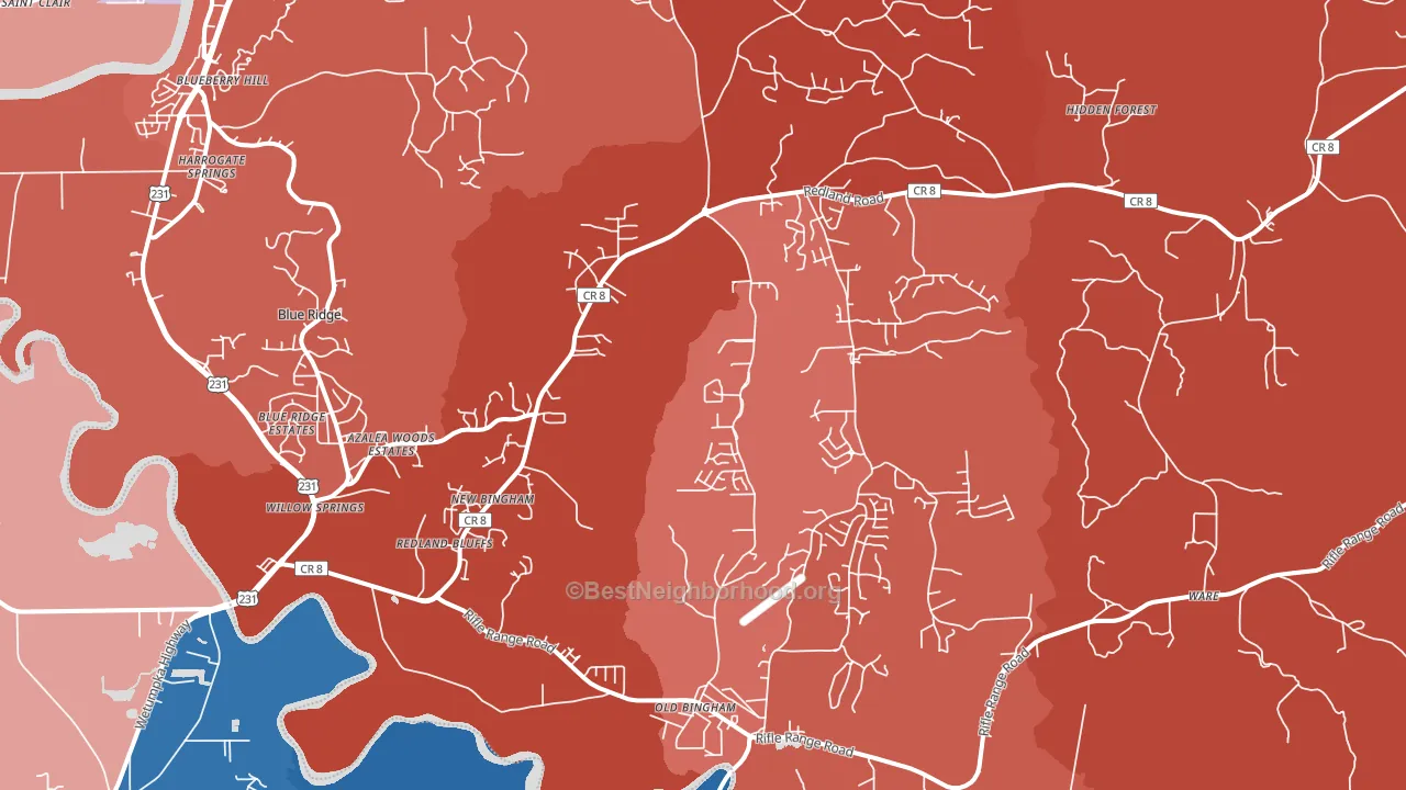 36093, AL block-group political-lean map