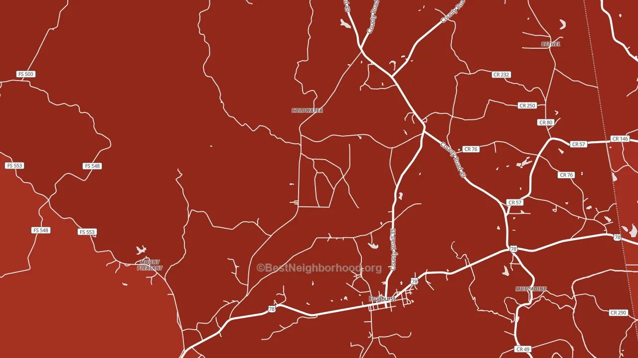 36262, AL block-group political-lean map