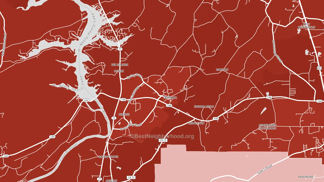 36271, AL block-group political-lean map