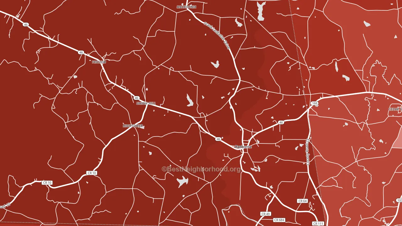 36273, AL block-group political-lean map