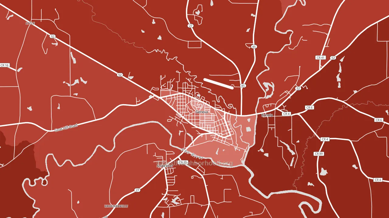 36340, AL block-group political-lean map