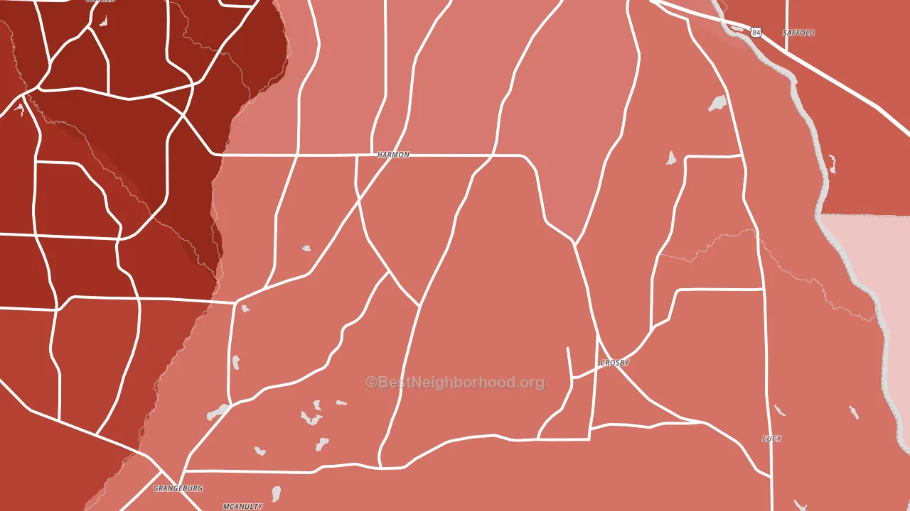 36343, AL block-group political-lean map