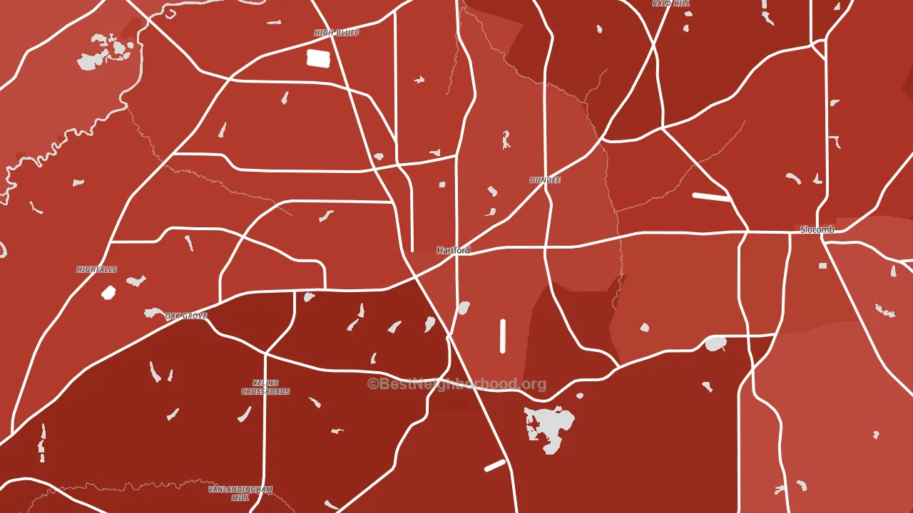 36344, AL block-group political-lean map