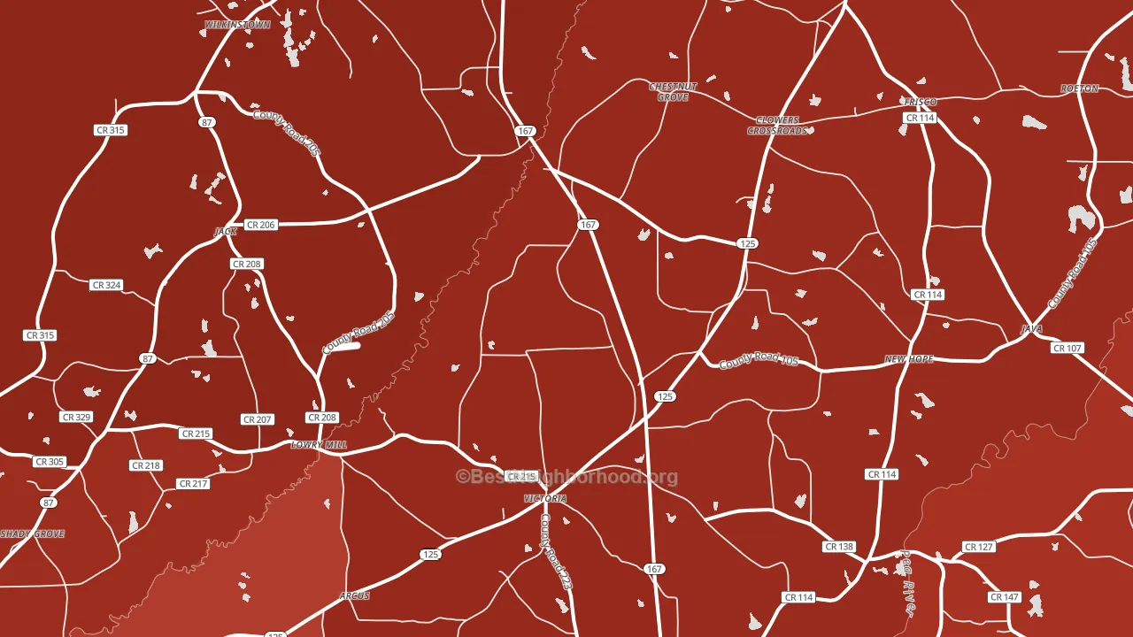 36346, AL block-group political-lean map