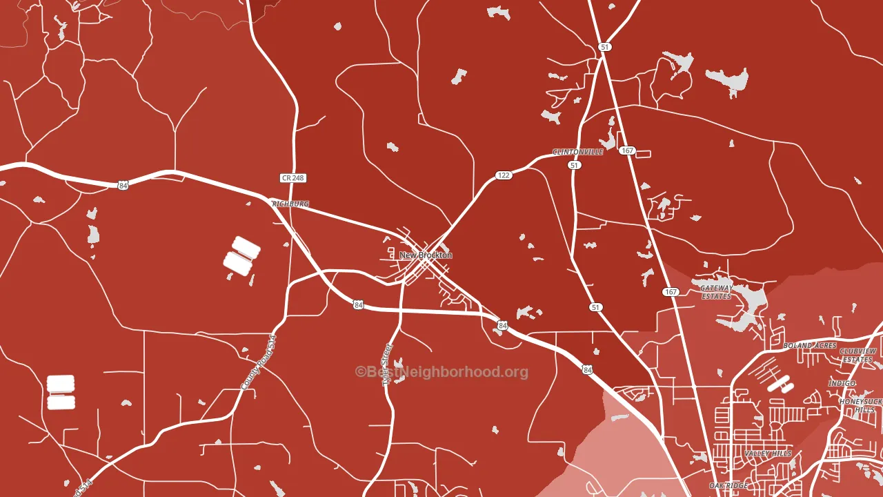 36351, AL block-group political-lean map