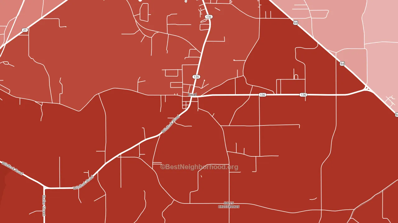 36439, AL block-group political-lean map