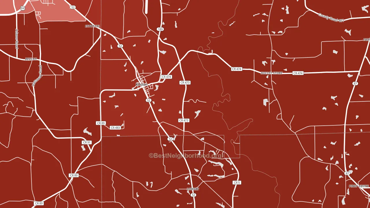 36453, AL block-group political-lean map