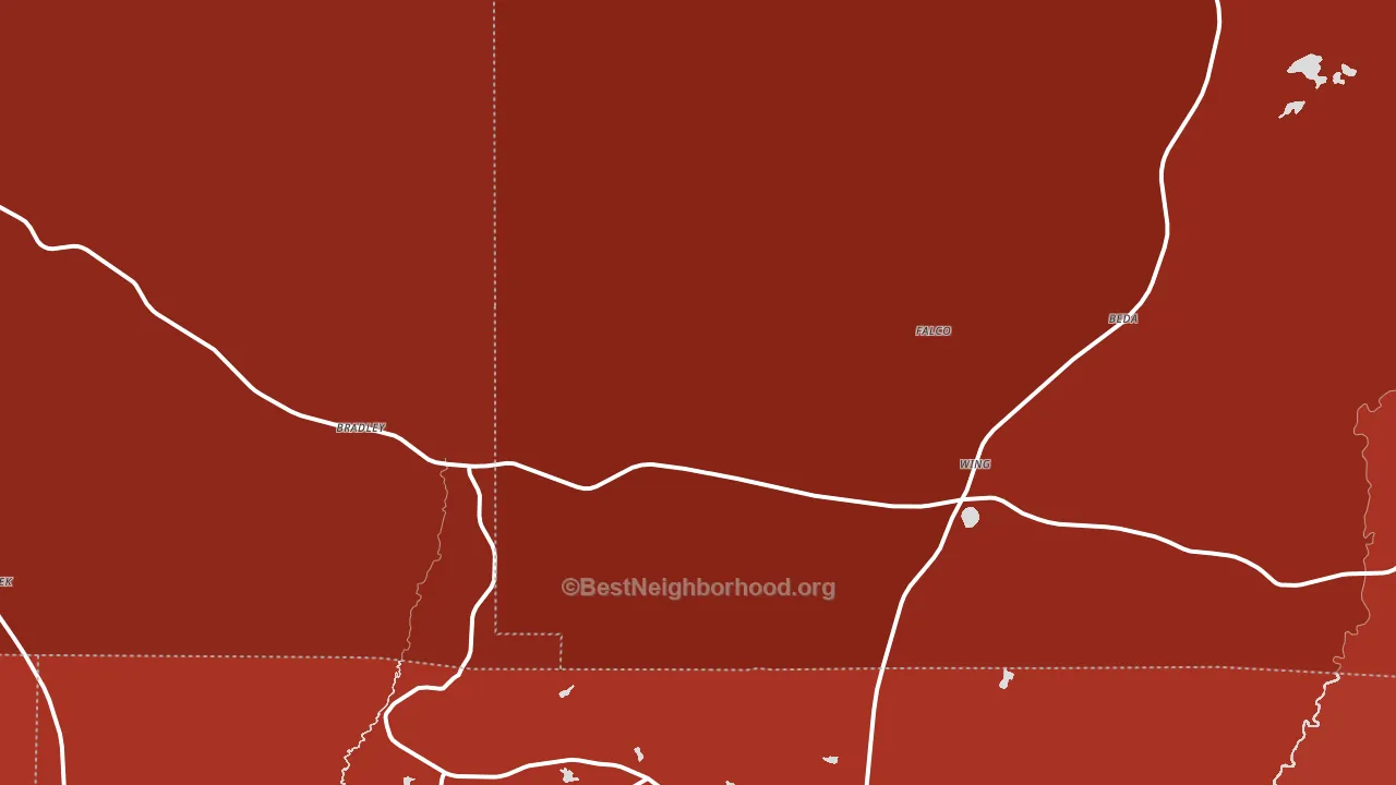36483, AL block-group political-lean map