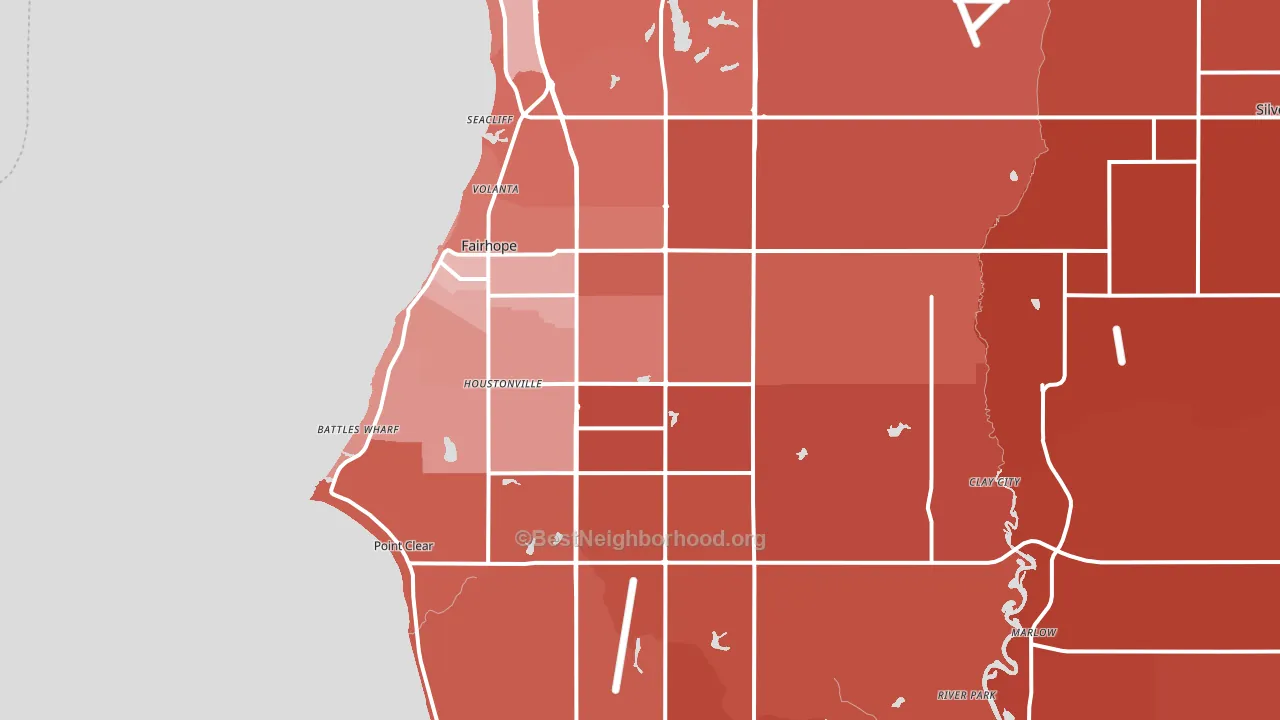 36532, AL block-group political-lean map