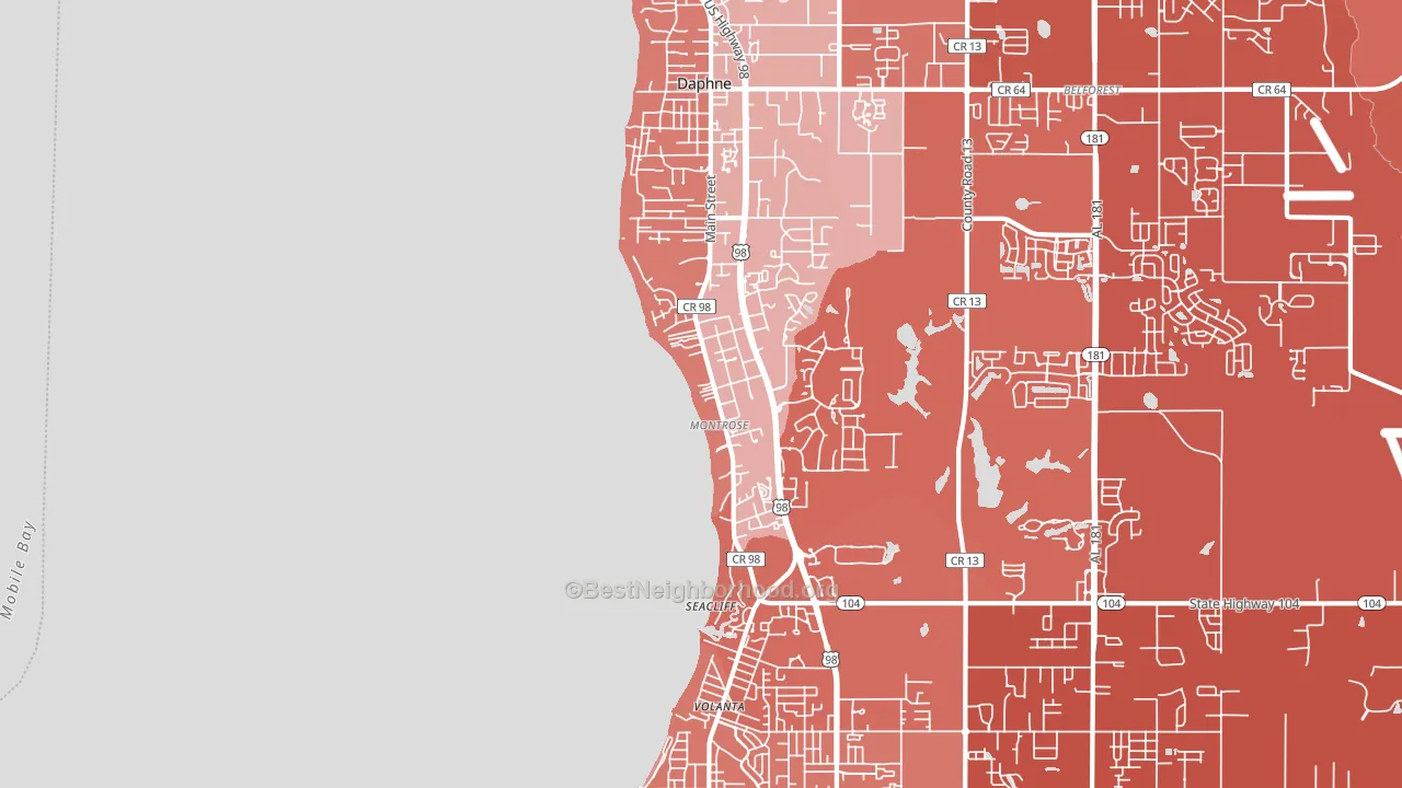36559, AL block-group political-lean map
