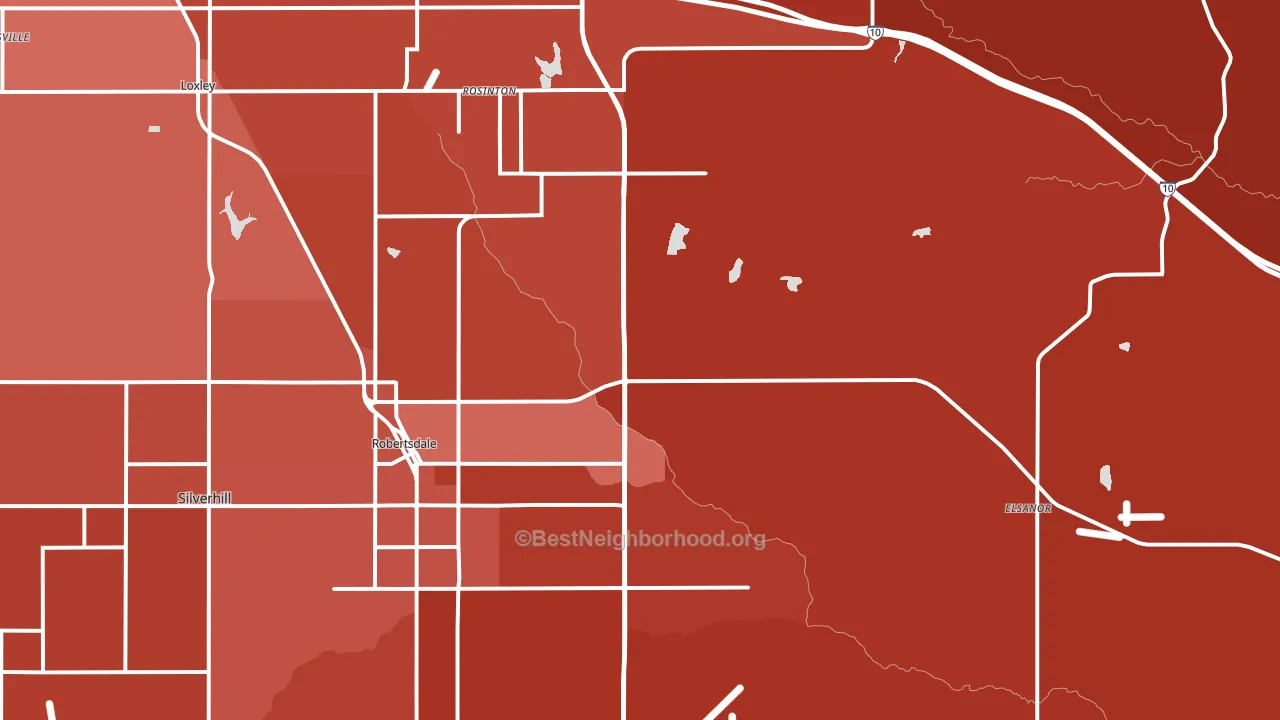 36567, AL block-group political-lean map