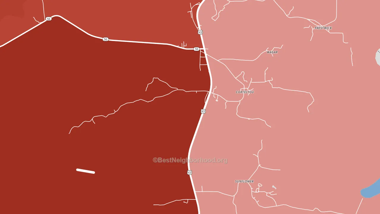 36585, AL block-group political-lean map