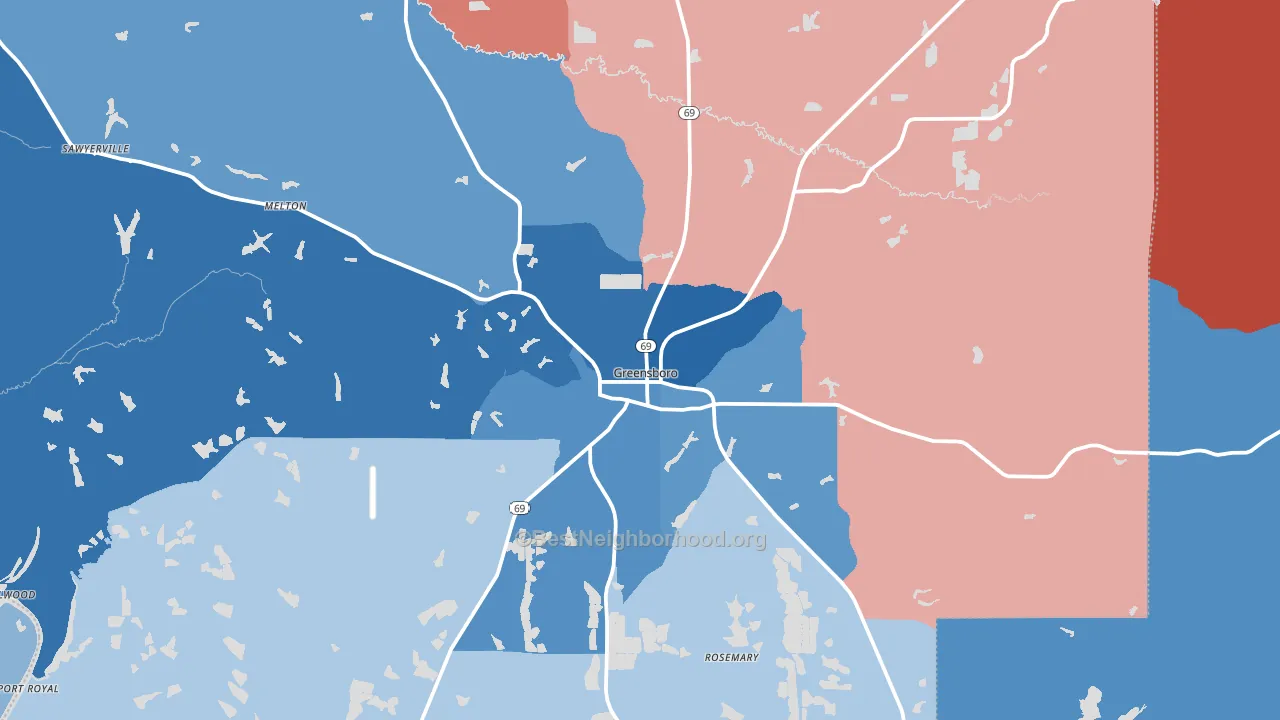 36744, AL block-group political-lean map