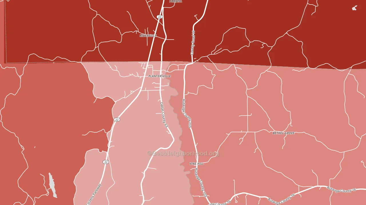 36758, AL block-group political-lean map