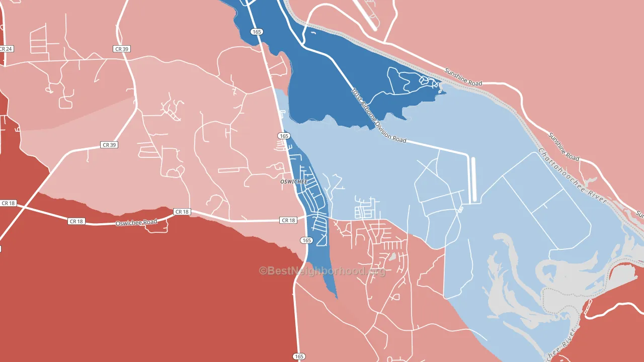 36856, AL block-group political-lean map