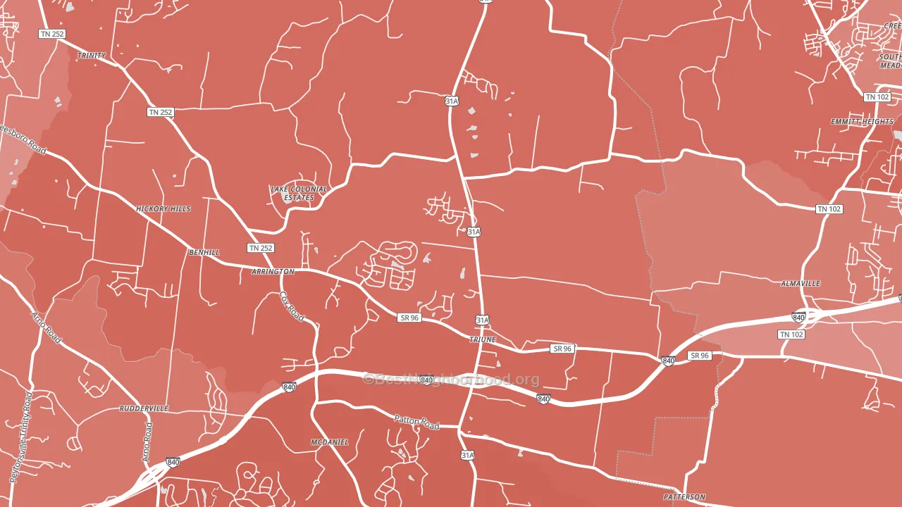 37014, TN block-group political-lean map