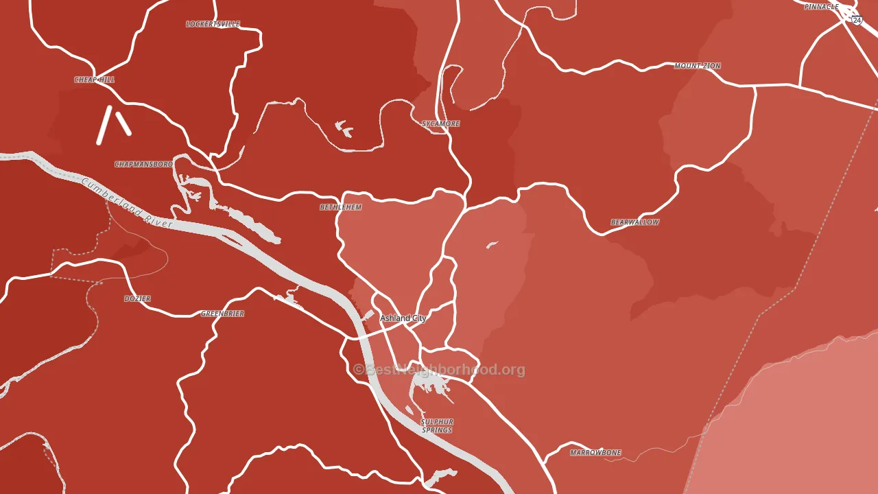 37015, TN block-group political-lean map