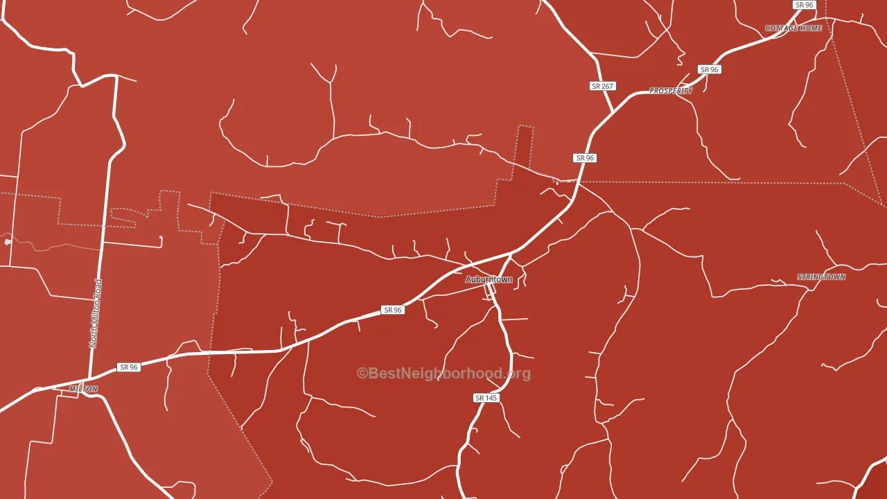 37016, TN block-group political-lean map