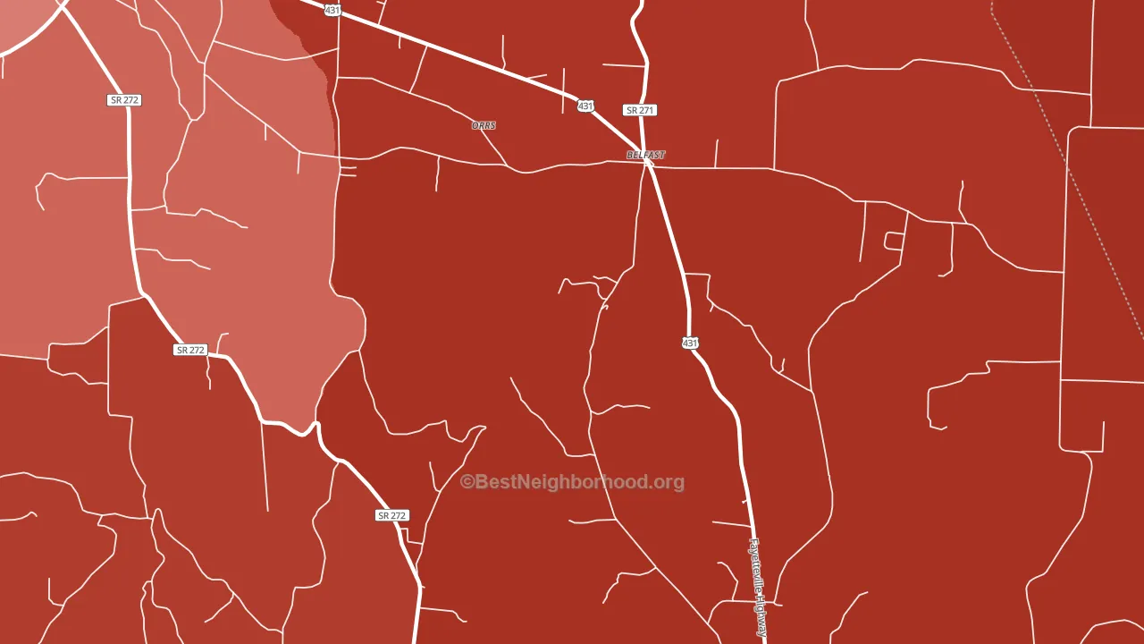 37019, TN block-group political-lean map