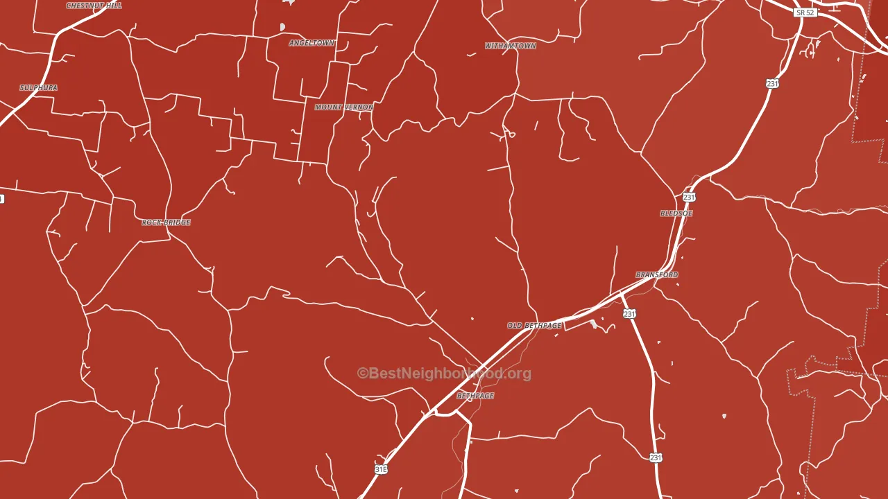 37022, TN block-group political-lean map