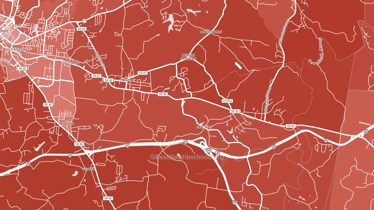 37029, TN block-group political-lean map