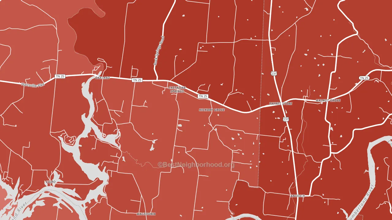 37031, TN block-group political-lean map