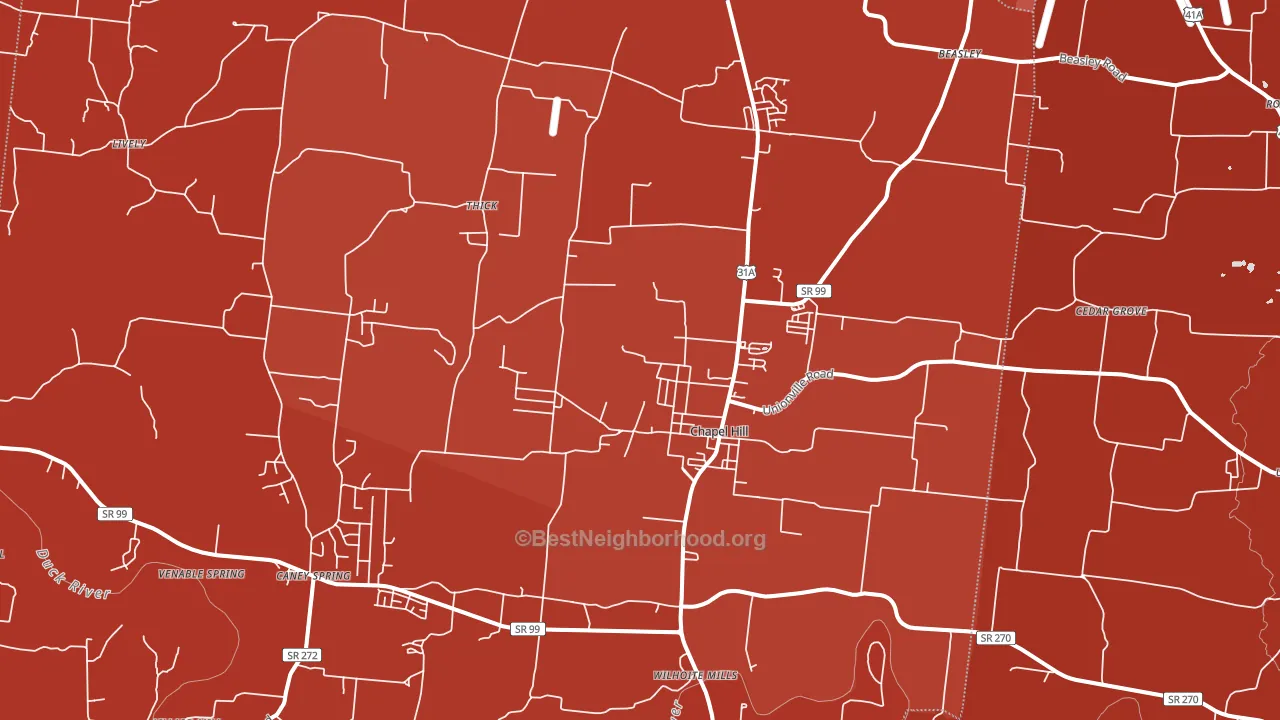 37034, TN block-group political-lean map