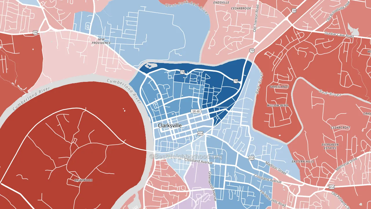 37044, TN block-group political-lean map