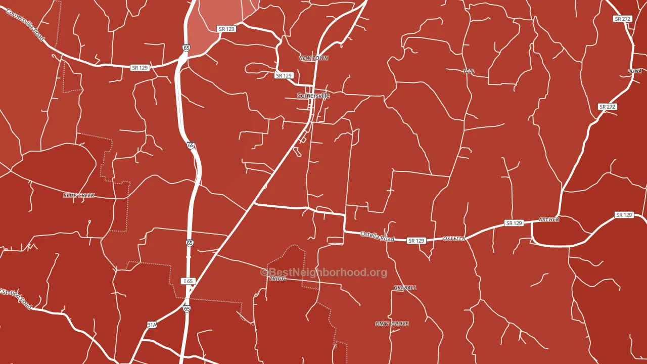 37047, TN block-group political-lean map