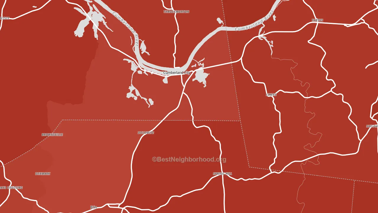 37050, TN block-group political-lean map