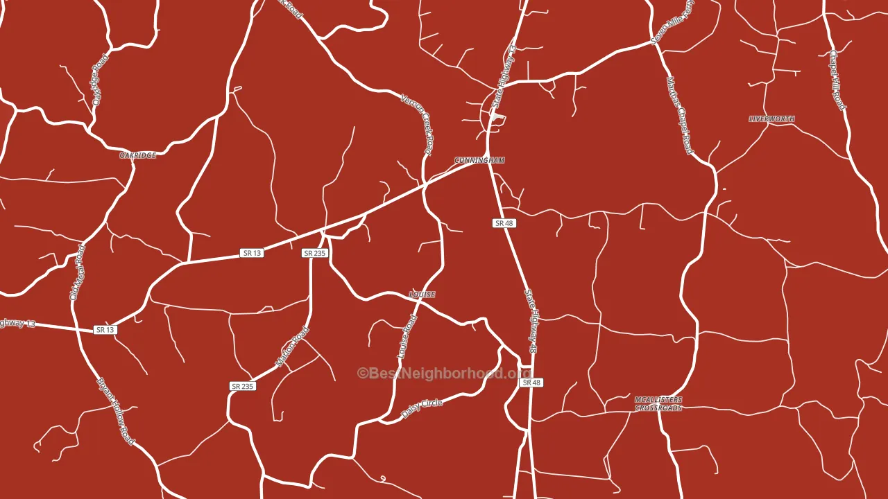 37052, TN block-group political-lean map
