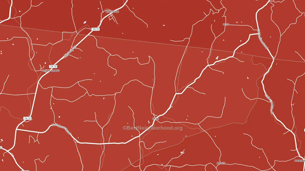 37057, TN block-group political-lean map