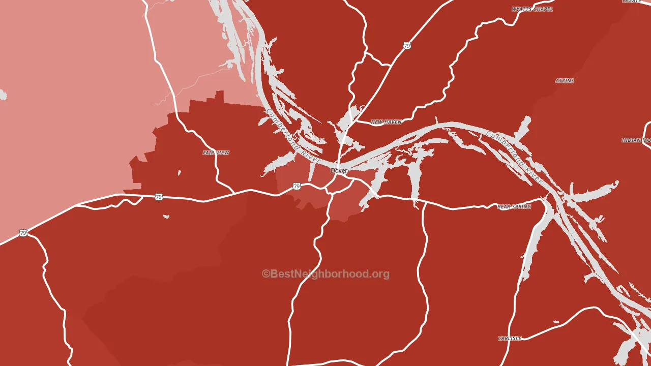 37058, TN block-group political-lean map