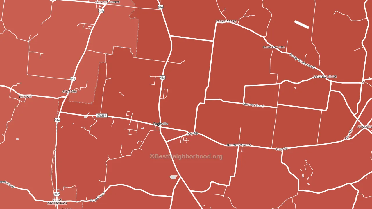 37060, TN block-group political-lean map