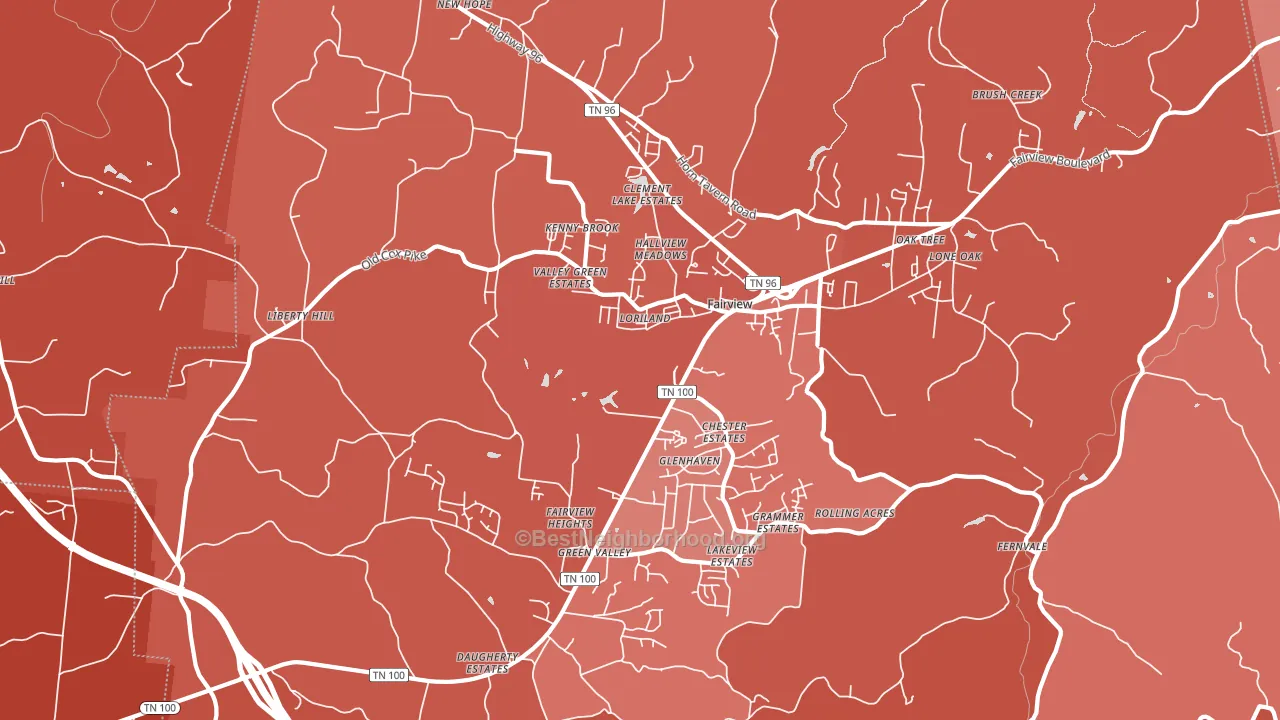 37062, TN block-group political-lean map