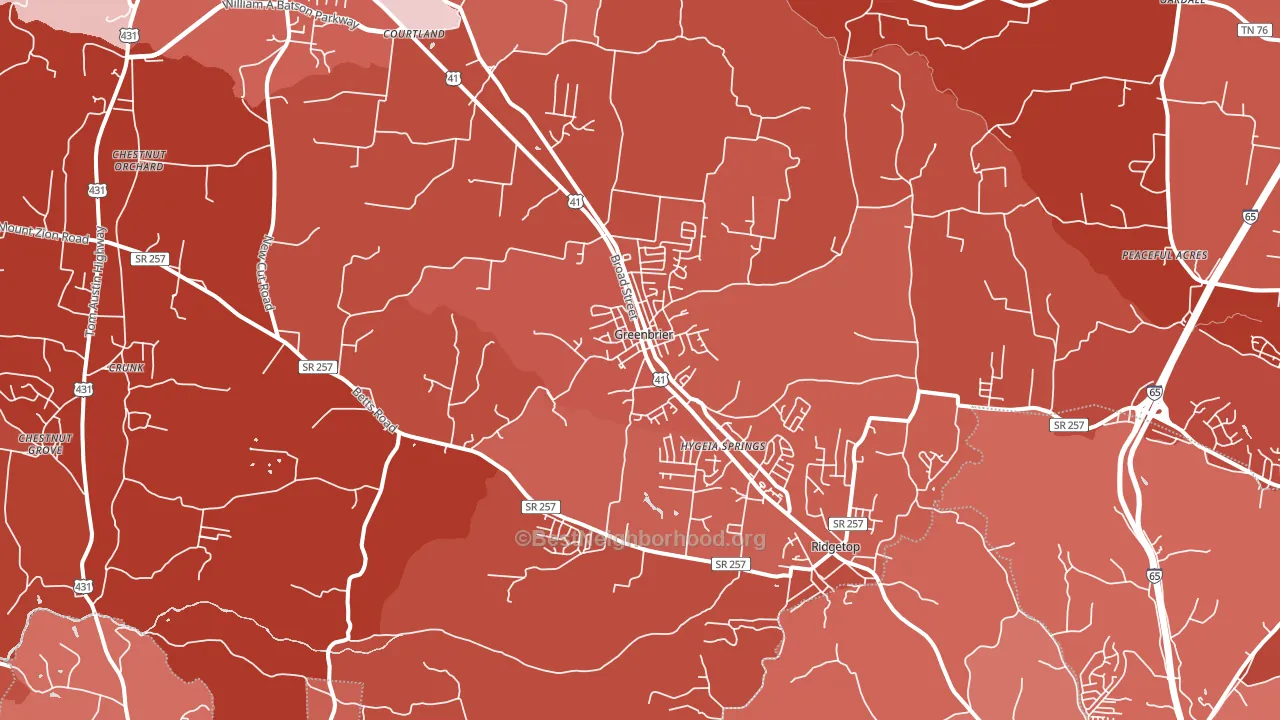 37073, TN block-group political-lean map