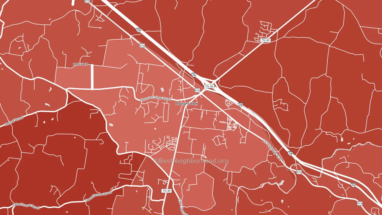 37146, TN block-group political-lean map