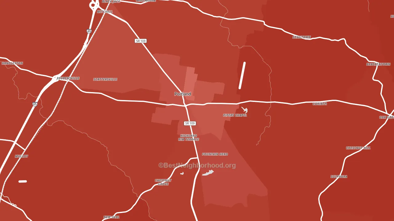37148, TN block-group political-lean map