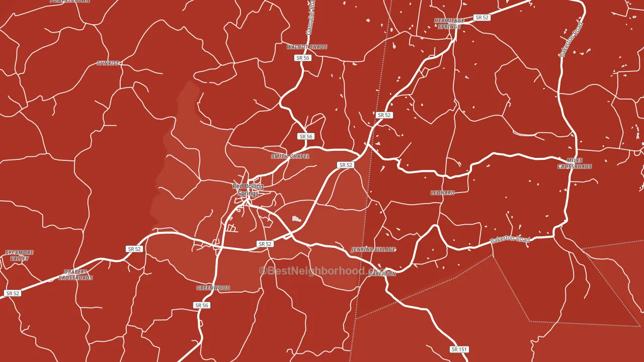 37150, TN block-group political-lean map