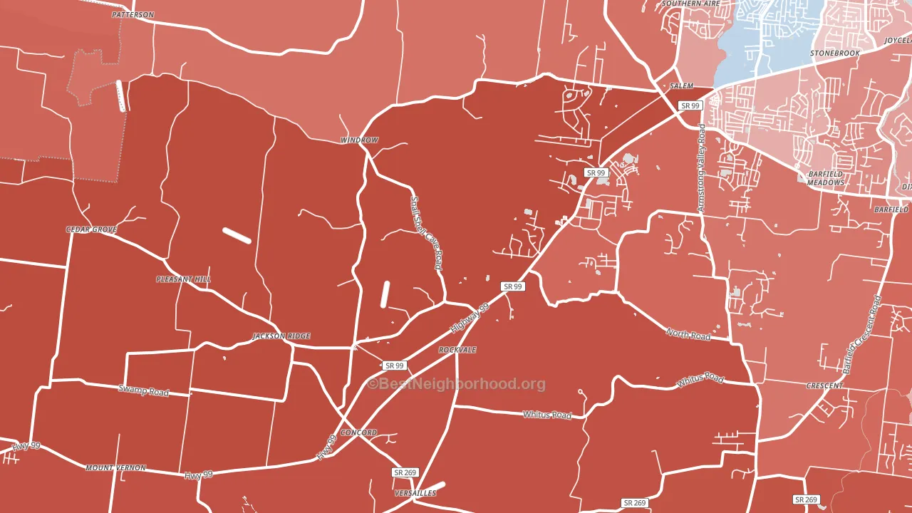 37153, TN block-group political-lean map