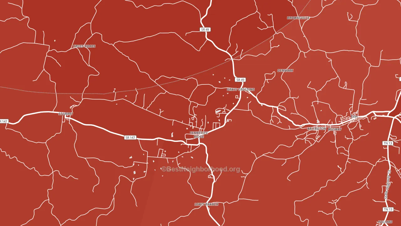 37178, TN block-group political-lean map