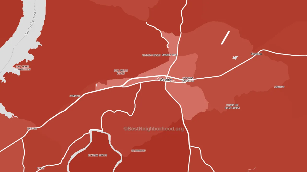 37185, TN block-group political-lean map