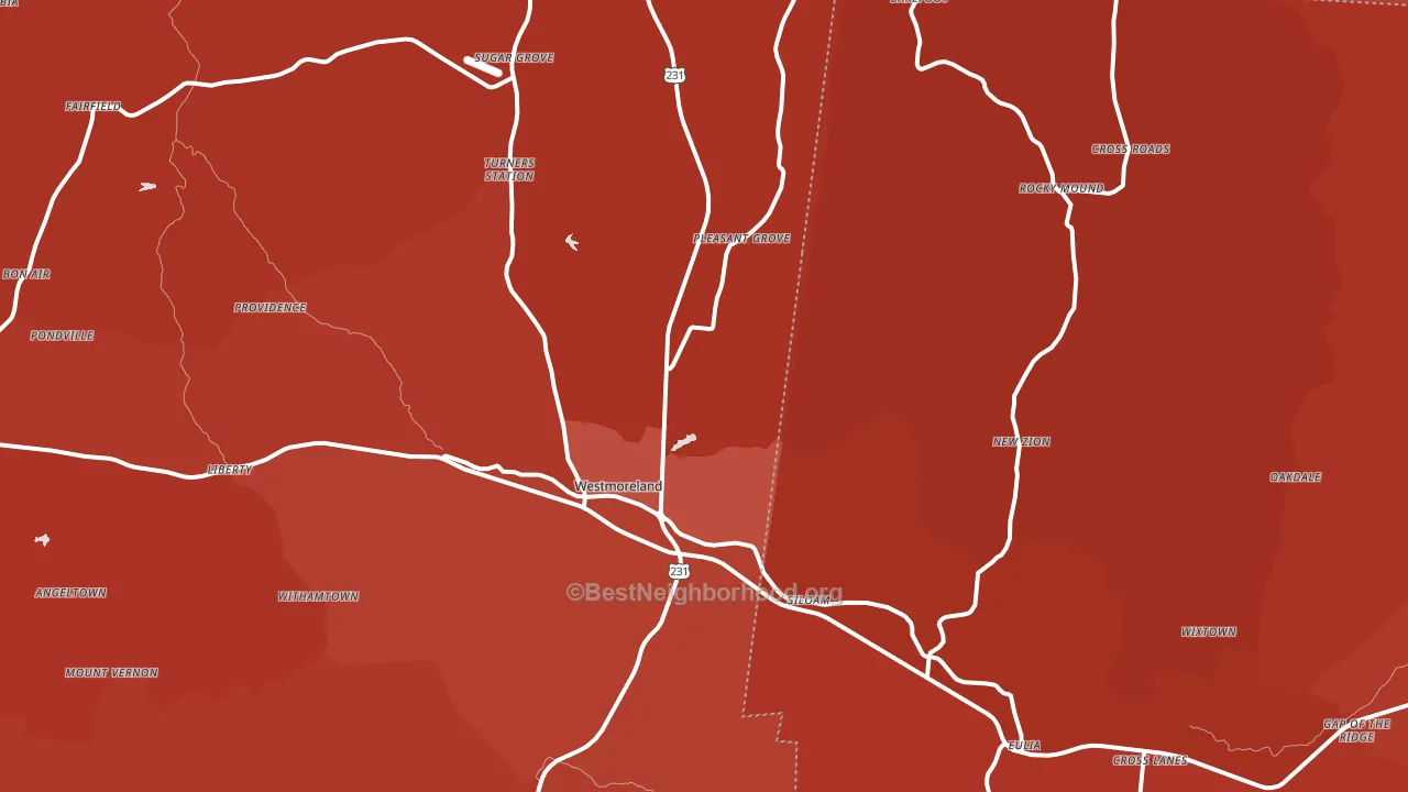 37186, TN block-group political-lean map