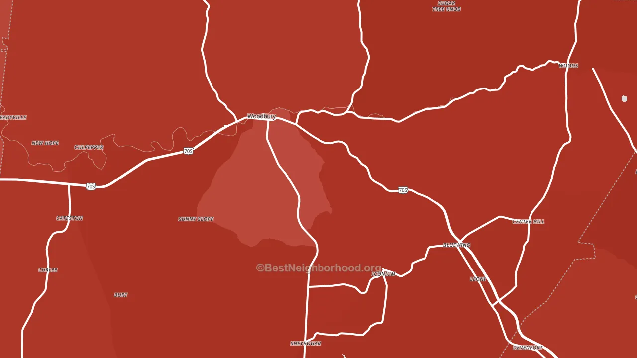 37190, TN block-group political-lean map