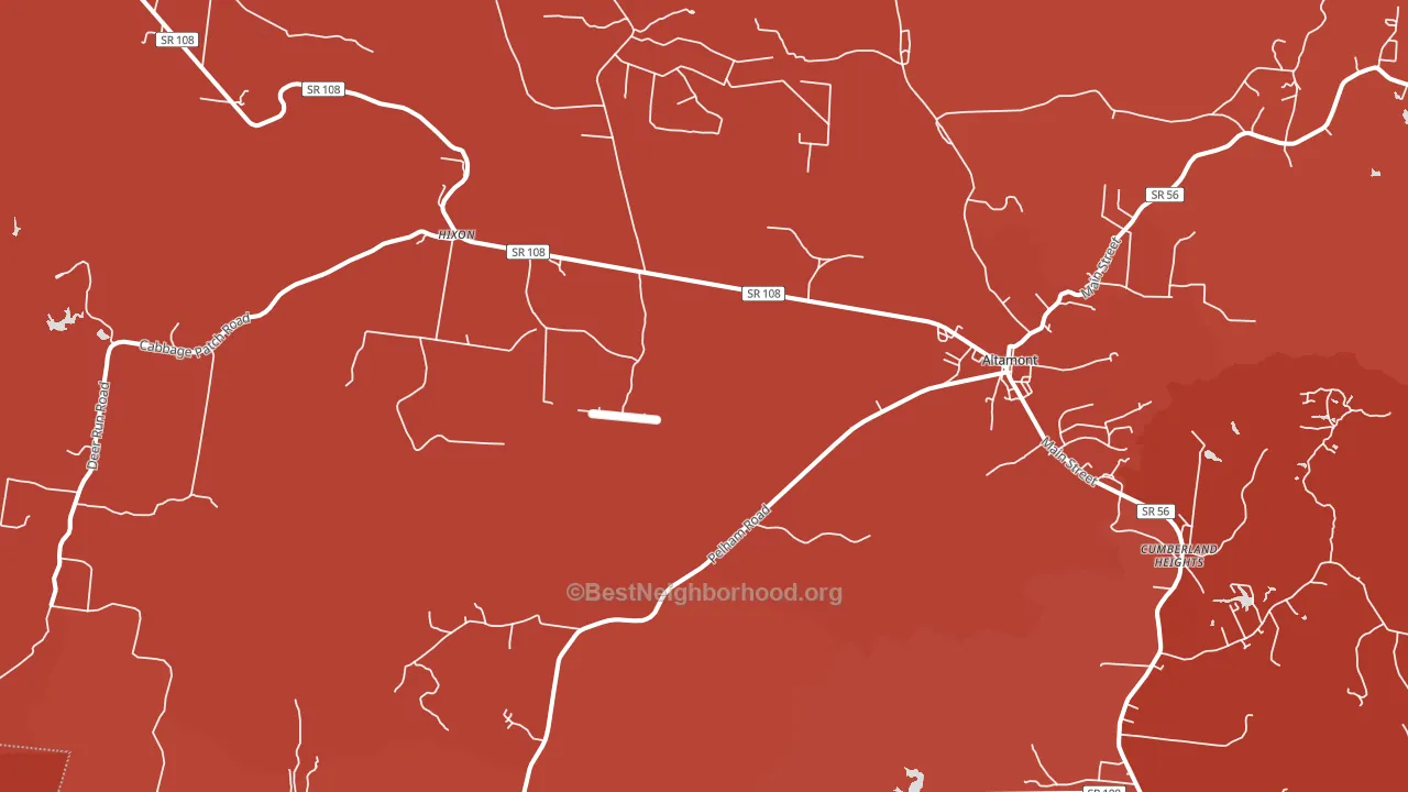 37301, TN block-group political-lean map