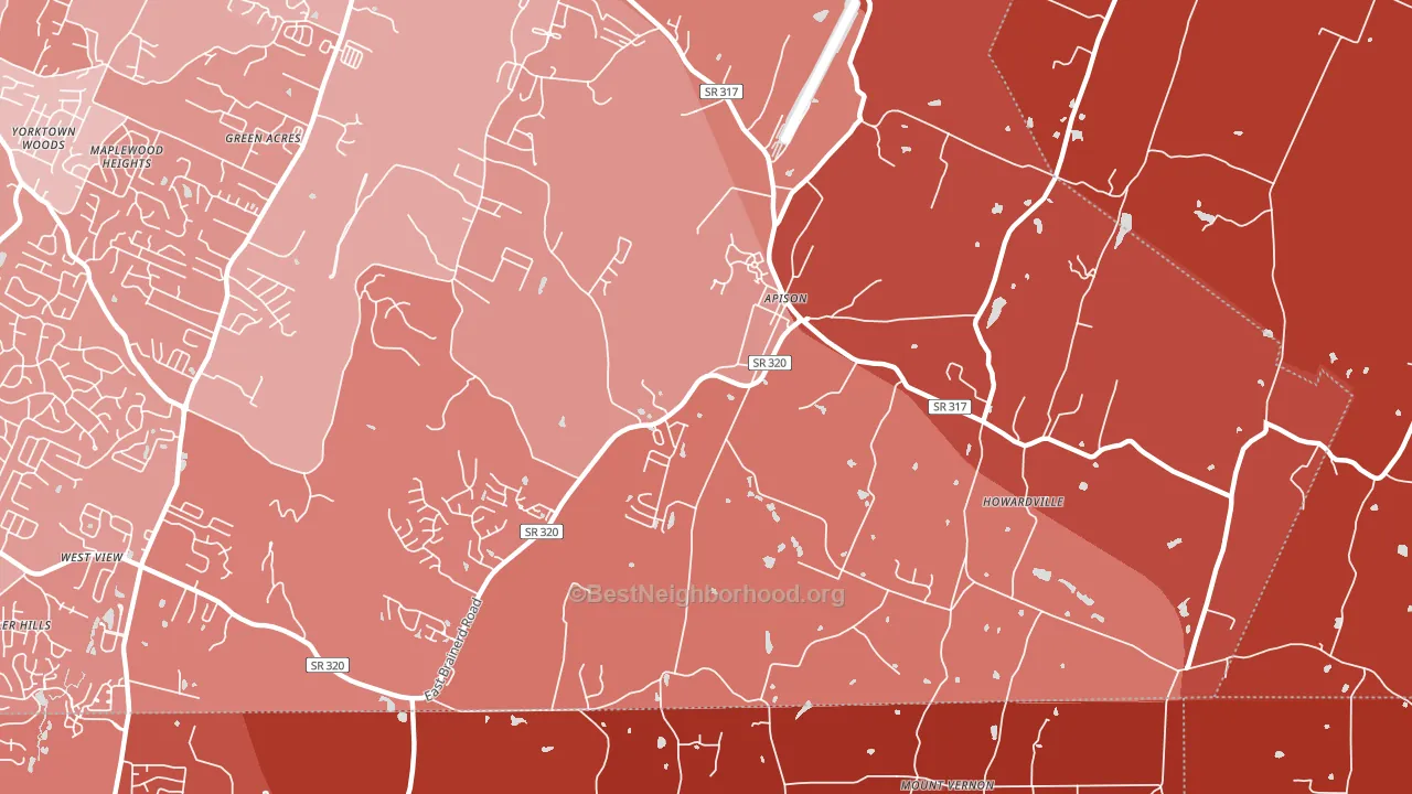 37302, TN block-group political-lean map